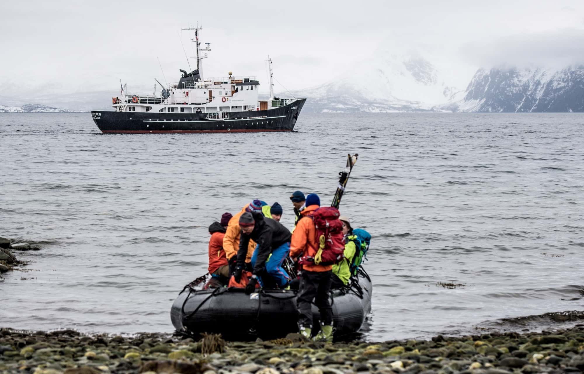 Arctic ski & sail on a classic yacht – Norwegian Adventure Company