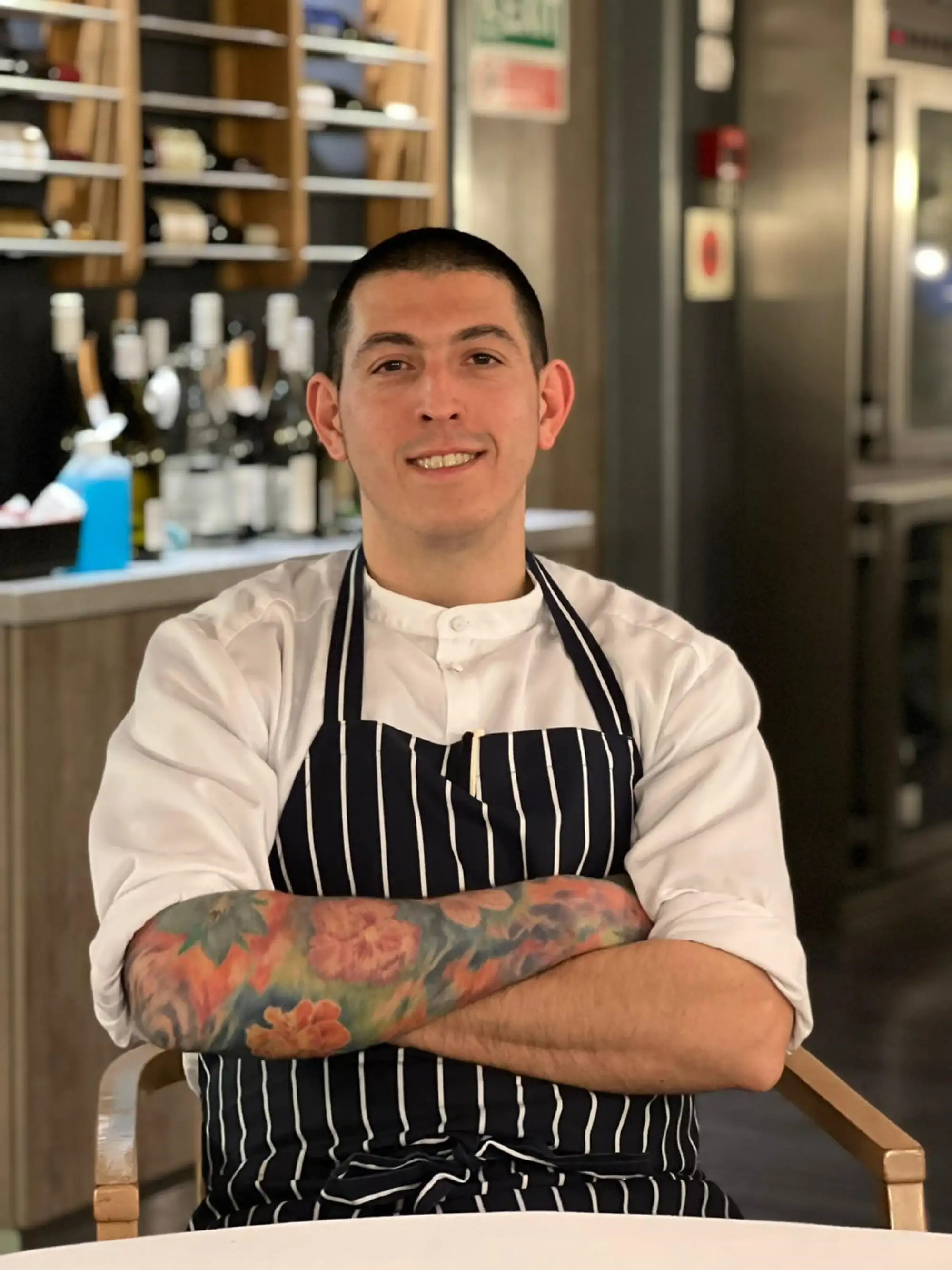 Sjef i byssa; Eduardo Medda, tidligere Renaa kokk leverte en rekke nordnorske spesialiteter under årets Arctic Haute Route – Norwegian Adventure Company